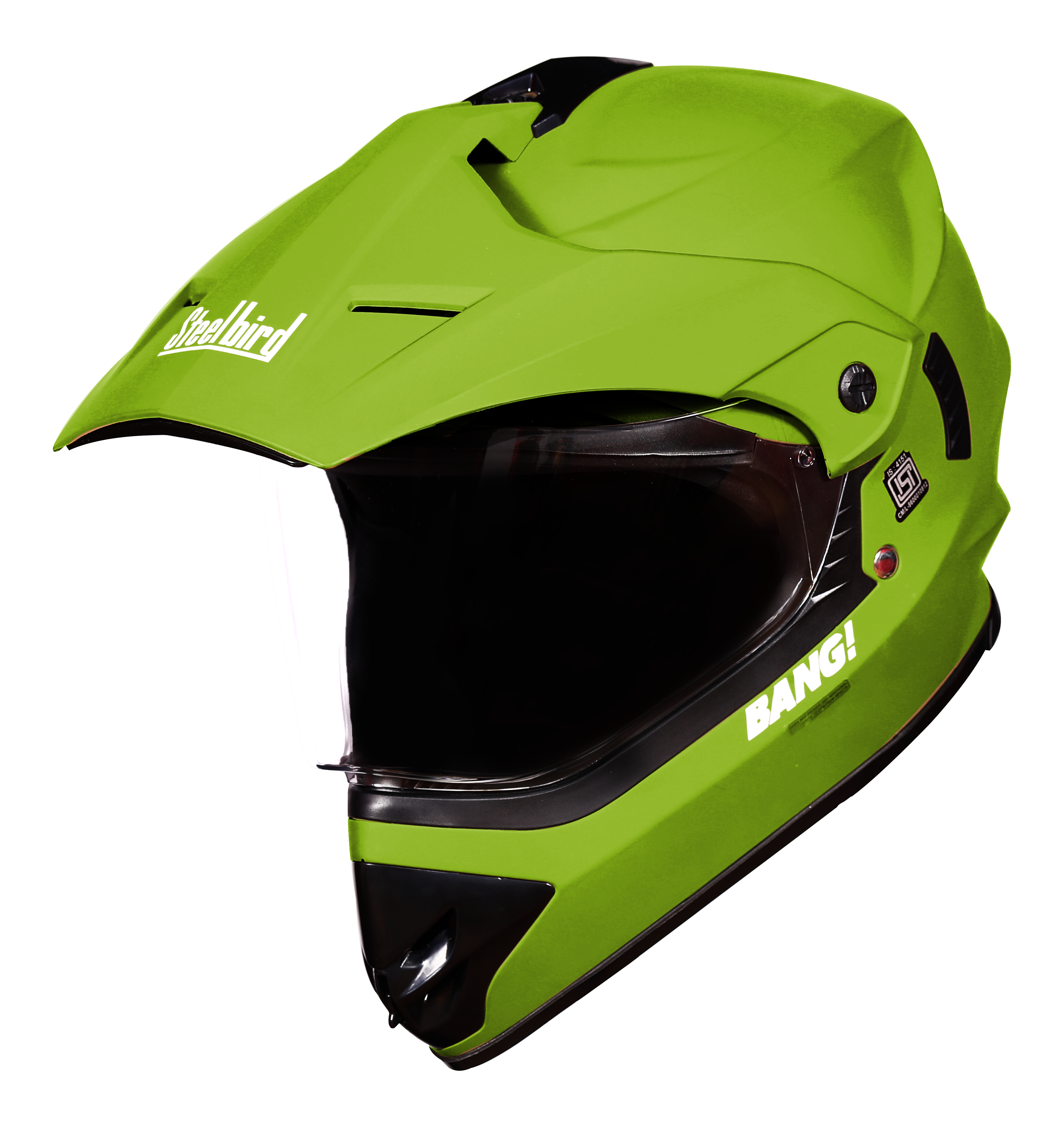 SB-42 Bang Single Visor Mat Y.Green